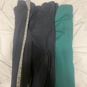 Black and green leggings bundle